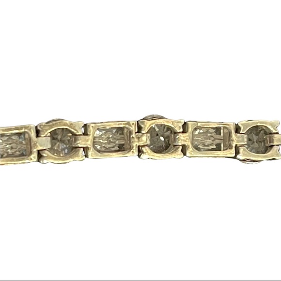 ✅ SOLD ✅ TENNIS BRACELET Gorgeous Sterling Silver & CZ 7.5” - Picture 16 of 16